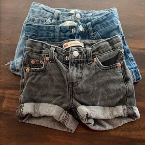 Levi's Kids Denim Shorts - Black and Blue